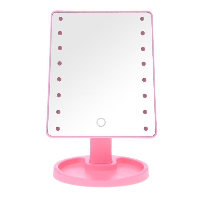 

Зеркало для макияжа с LED подсветкой Large Led Mirror 16 LED (5308) Розовый