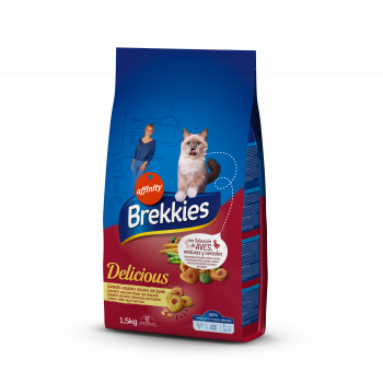 

Brekkies Cat Delice Meat (1,5 кг - 20 кг) для дорослих котів з куркою