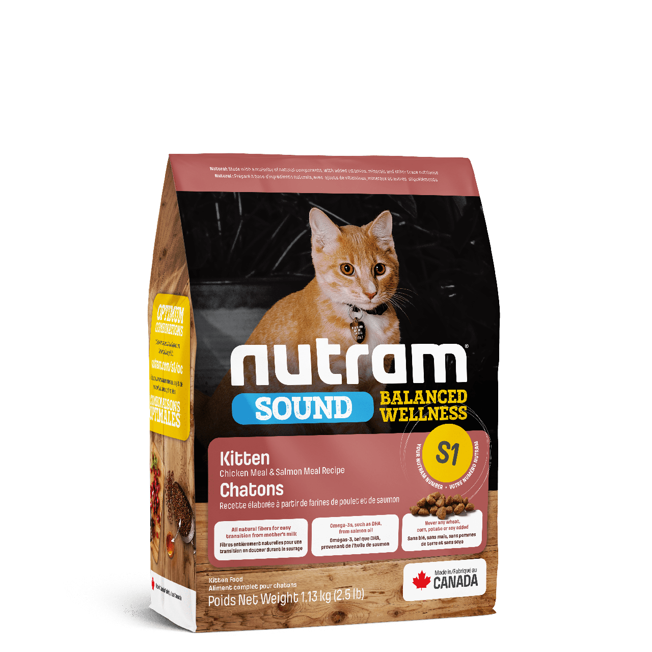 

S1_NUTRAM Sound Balanced Wellness (1.13kg - 20kg) Kitten, холистик корм д/котят,