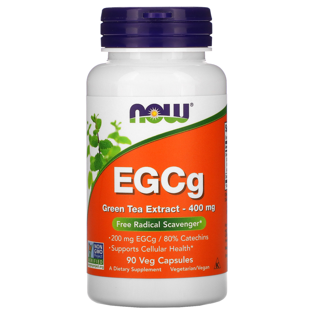 

Экстракт зеленого чая, EGCg, 400 мг, Now Foods, 90 капсул