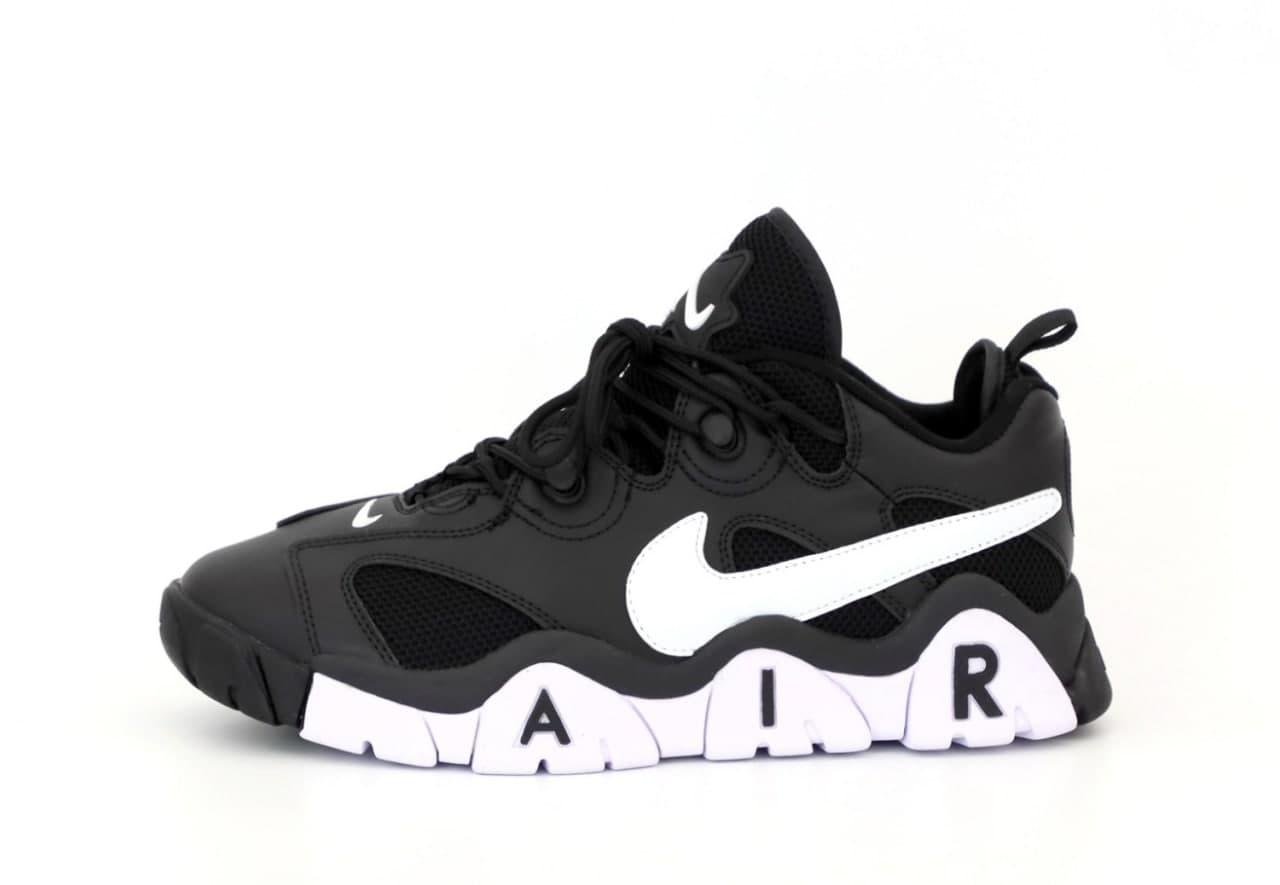 

Мужские кроссовки Nike Air Barrage Low Black / Найк Аир Бараж Лоу Черные 45, Черно-белый