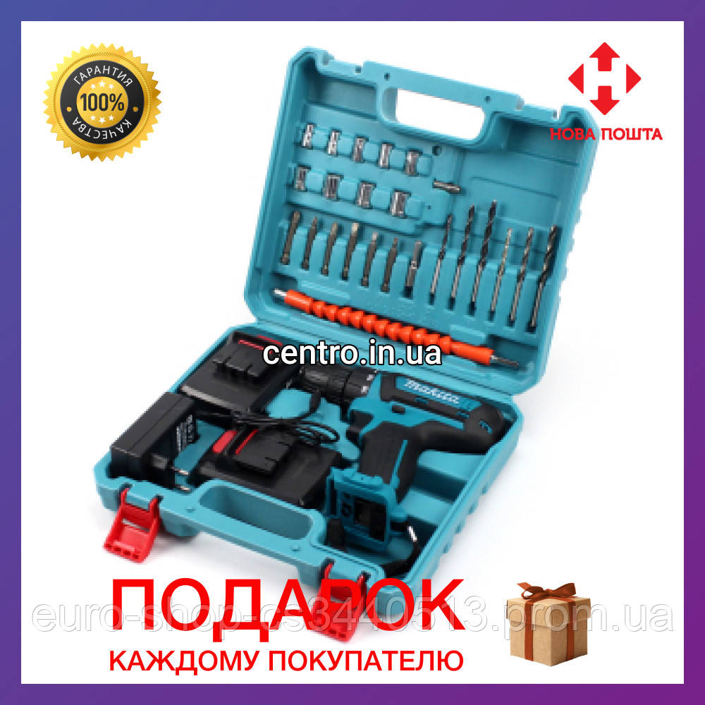 

Шуруповерт Makita 550 DWE (24V, 5.0AH) с набором инструментов. Аккумуляторный шуруповерт Макита