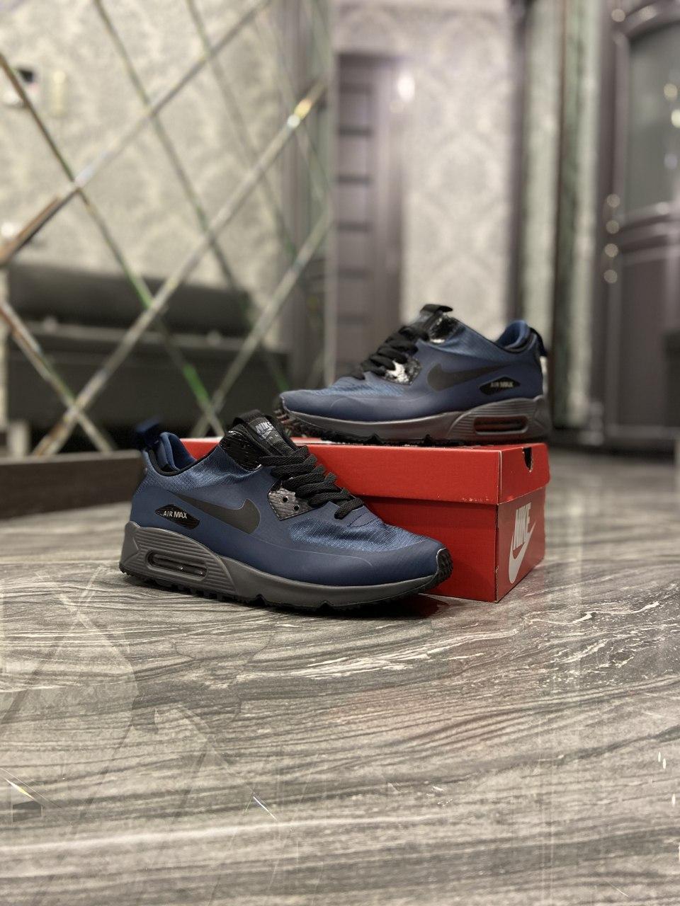 

Мужские кроссовки Nike Air Max 90 Mid Winter Blue / Найк Аир Макс 90 Мид Винтер Синие 43, Синий