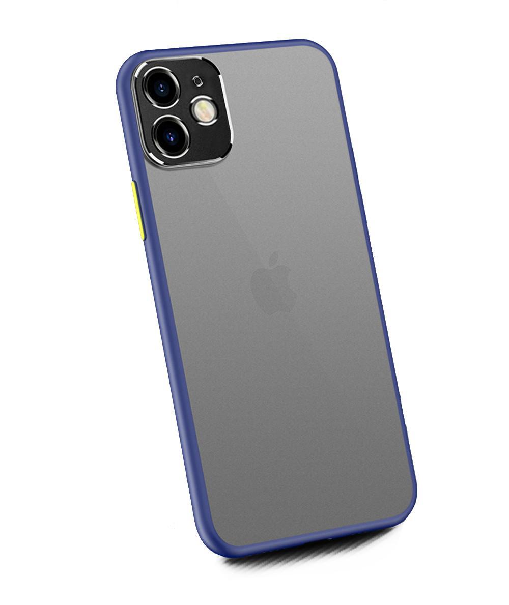 

Чехол накладка xCase для iPhone 11 Matt Case Camera Lens Blue green, Синий