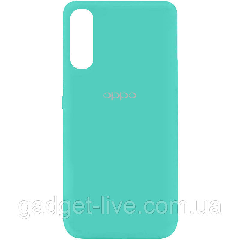 

Чехол Silicone Cover My Color Full Protective (A) для Oppo Find X2, Бирюзовый / ocean blue