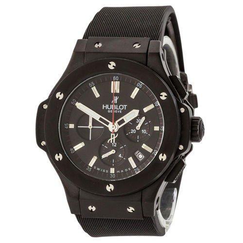 

Мужские наручные часы Хаблот Hublot Big Bang Chronograph All Black-Silver AAA Часы мужские черные Хаблот