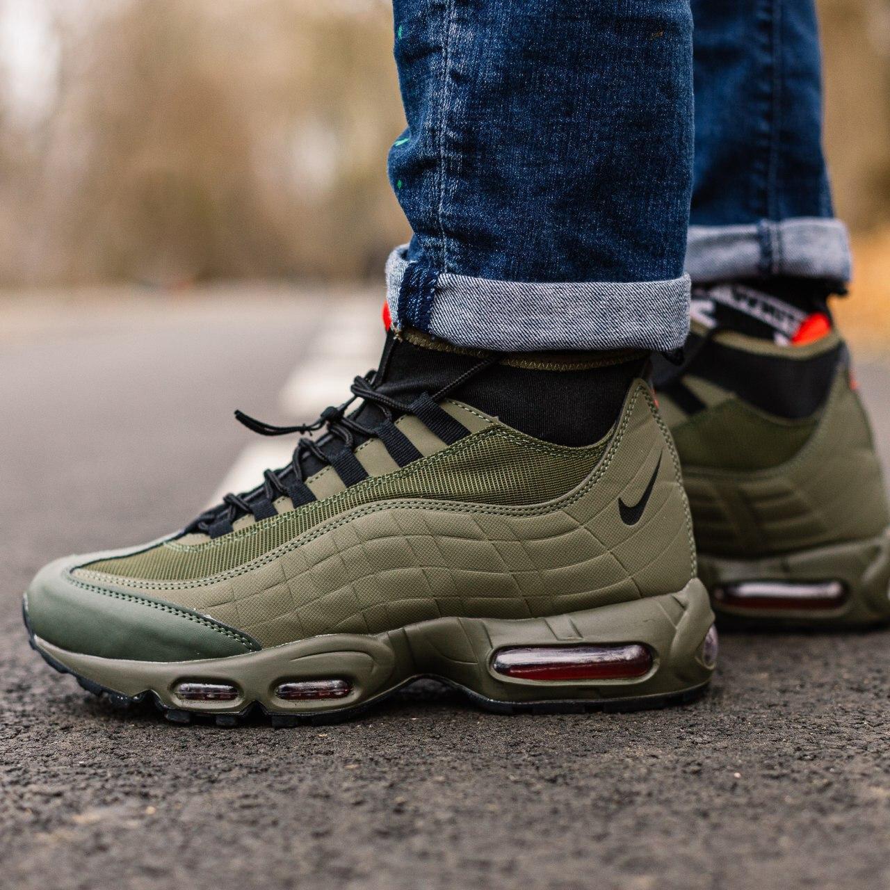 

Мужские кроссовки Nike Air Max 95 Sneakerboot Haki / Найк Аир Макс 95 Сникербут Хаки 41