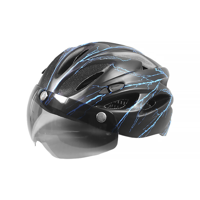 

Велосипедный шлем Lesko Helmet 258 57-58 см Black + Blue L