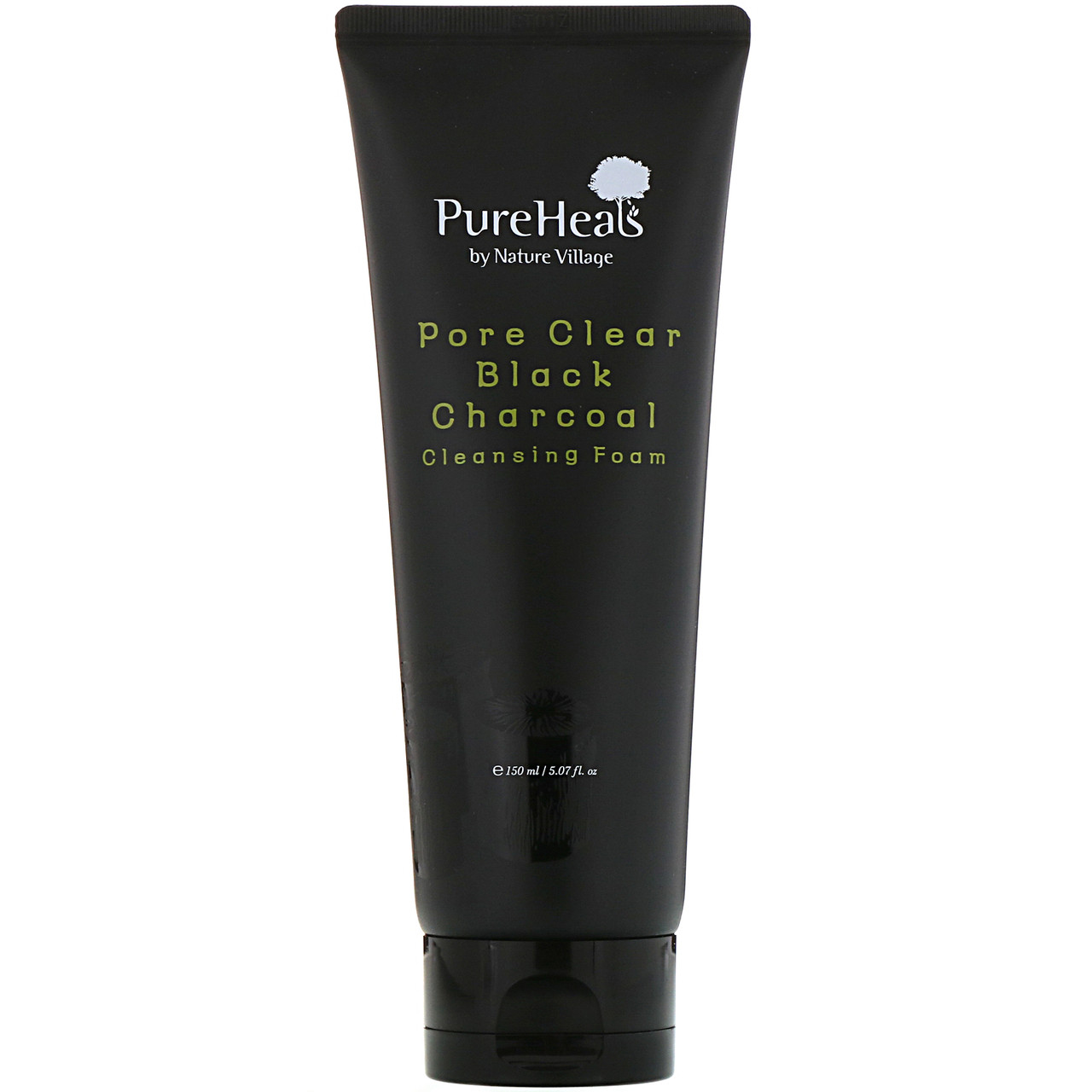 

Пенка с чёрным углём для очищения пор PureHeal's Pore Clear Black Charcoal Cleansing Foam 150 мл