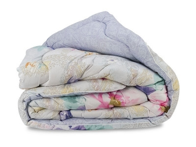 

Одеяло Овечья Шерсть Премиум в Сатине Leleka-Textile Полуторный 140х205 Цветы SKL53-276689, Разные цвета