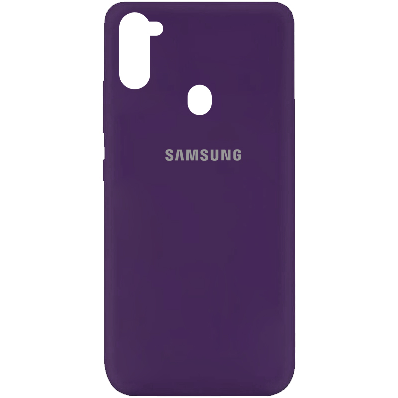 

Силиконовый чехол Silicone Cover на телефон Samsung Galaxy M11/Самсунг М11, Фиолетовый