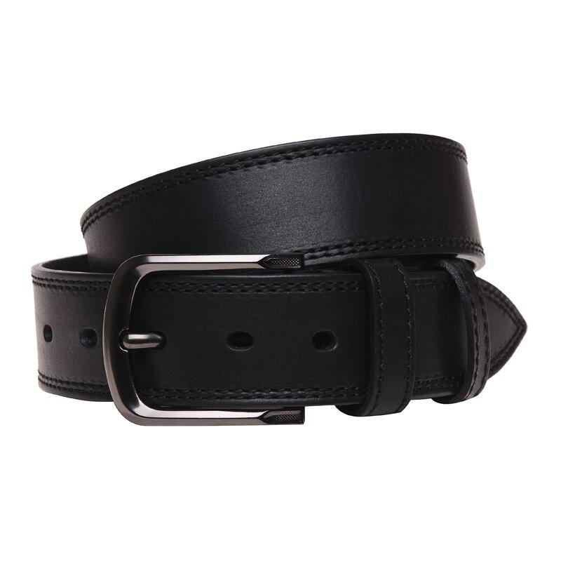 

Мужской кожаный ремень Borsa Leather brvmb8, Черный