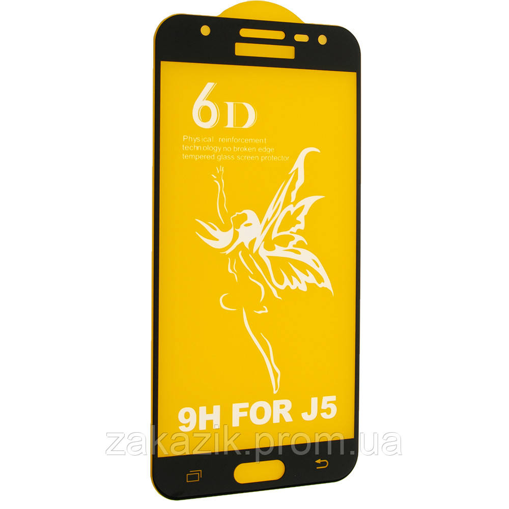 

Защитное стекло 6D Premium Glass 9H Full Glue для Samsung J5 2015 J500 Black 00005814, КОД: 1258942, Черный