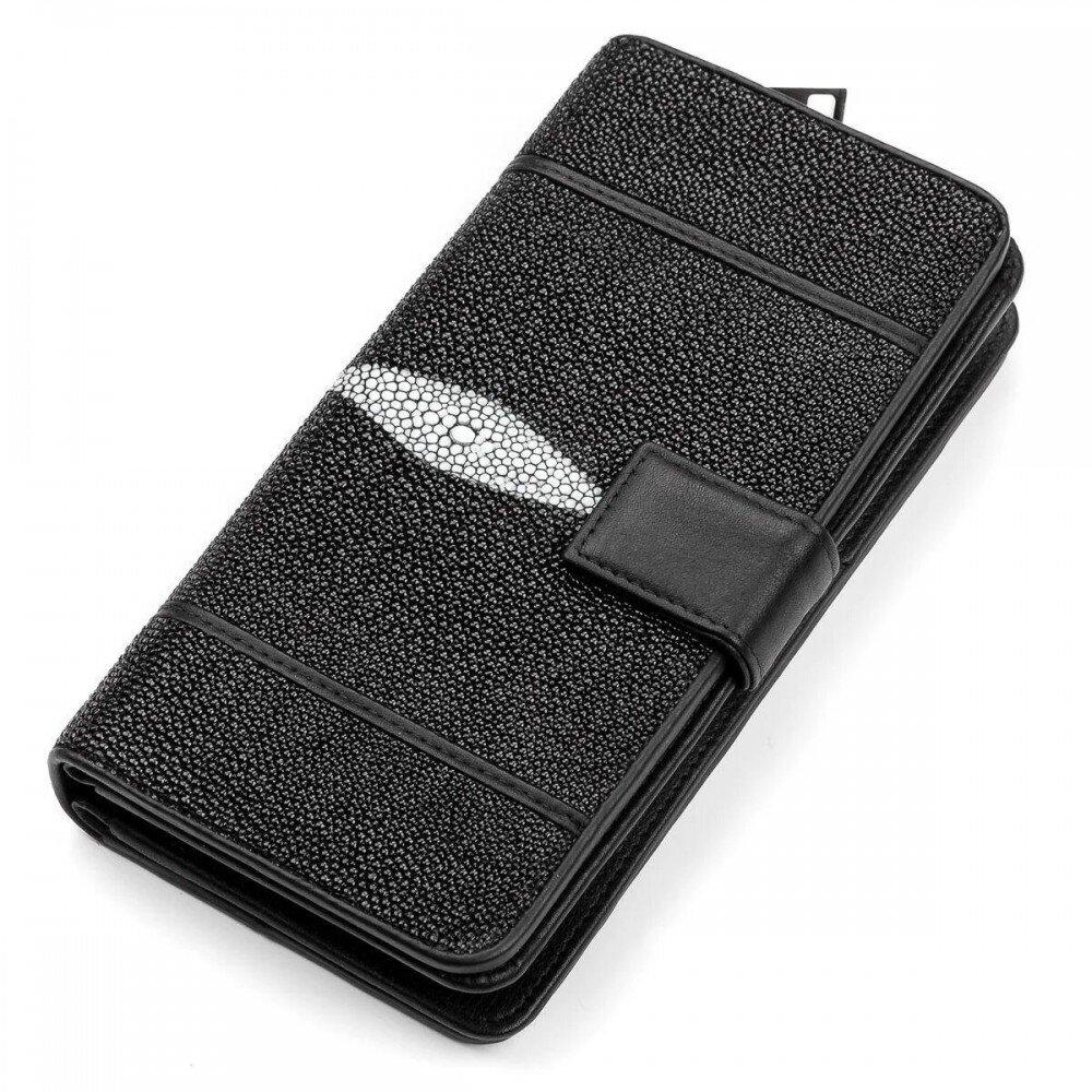 

Кошелек из кожи морского ската Ekzotic Leather STW 84, Черный