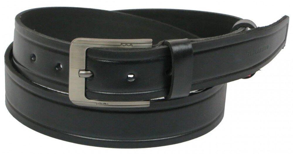 

Мужской кожаный ремень Skipper 1196-38 127х3,8 см., Черный