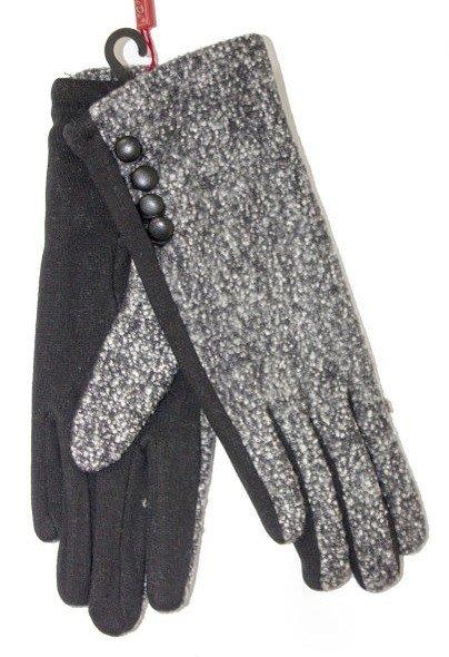 

Комбинированные женские перчатки Shust Gloves M, Смешанный;серый