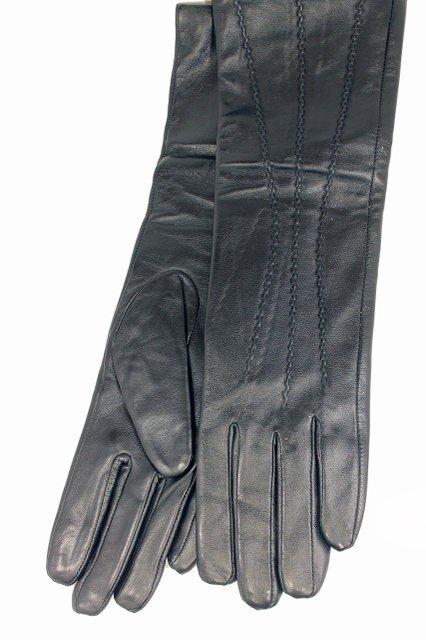 

Женские кожаные сенсорные перчатки Shust Gloves 712, Черный