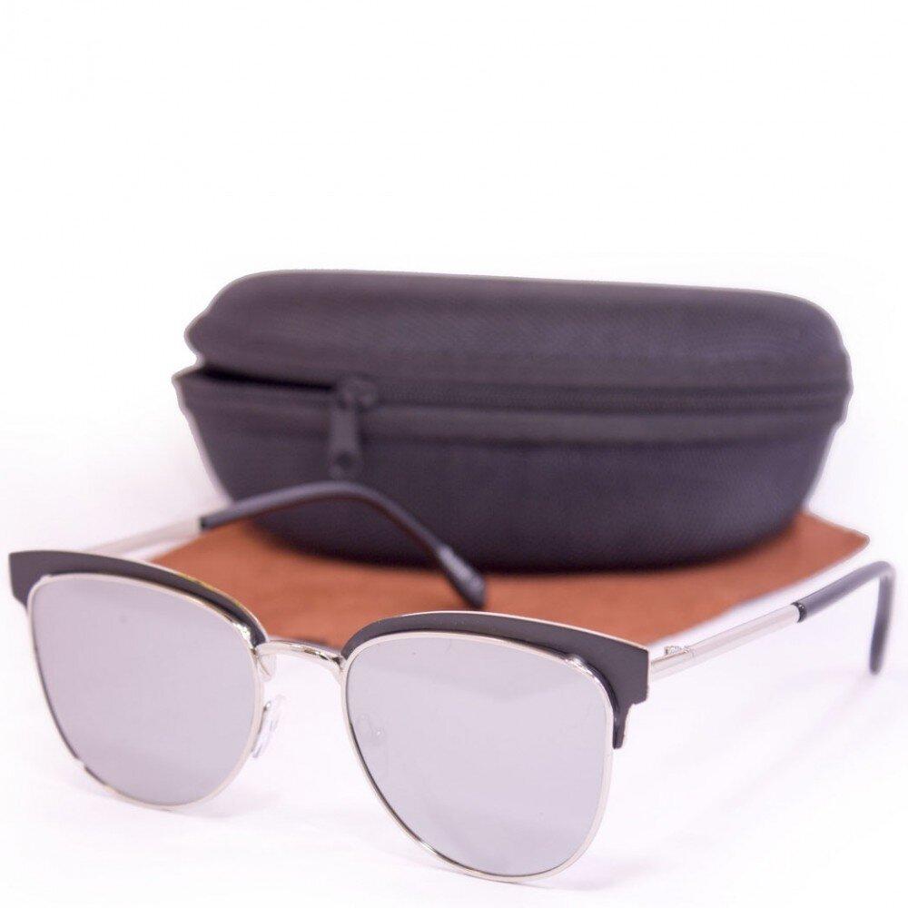 

Солнцезащитные женские очки Glasses с футляром f8317-5, Cерый