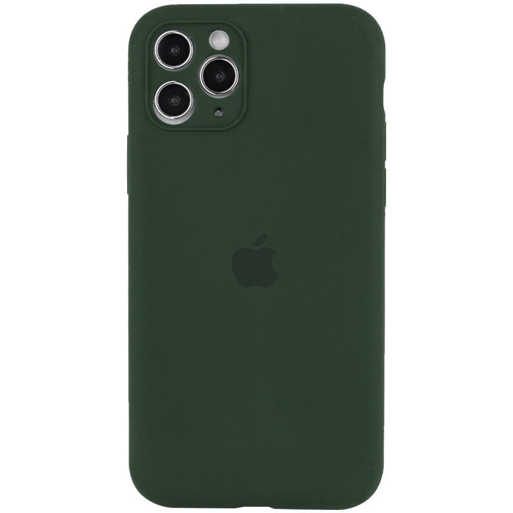 

Чехол Silicone Case Full Camera Protective (AA) для Apple iPhone 12 (6.1") Зеленый / Cyprus Green