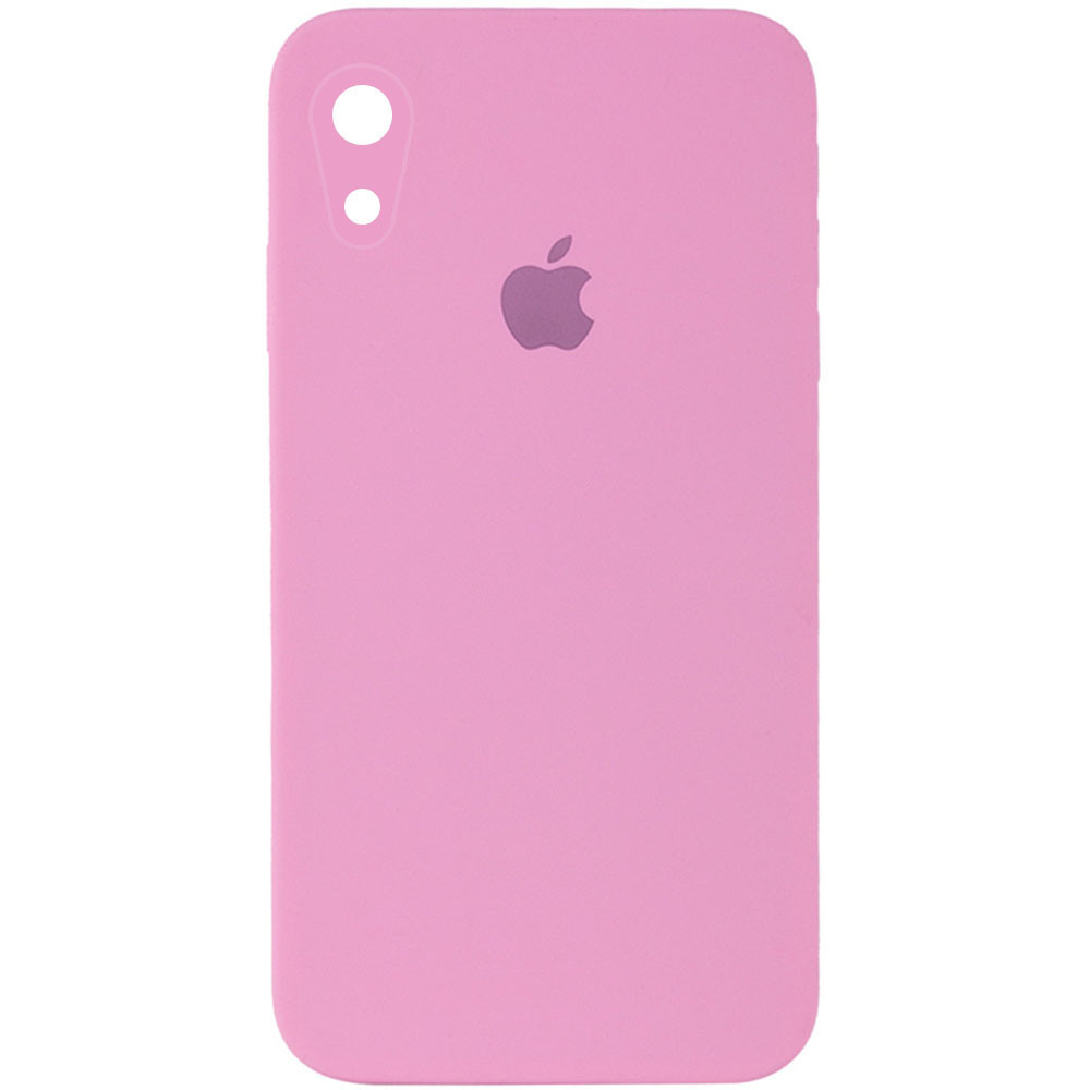 

Чехол Silicone Case Square Full Camera Protective (AA) для Apple iPhone XR (6.1, Розовый / light pink