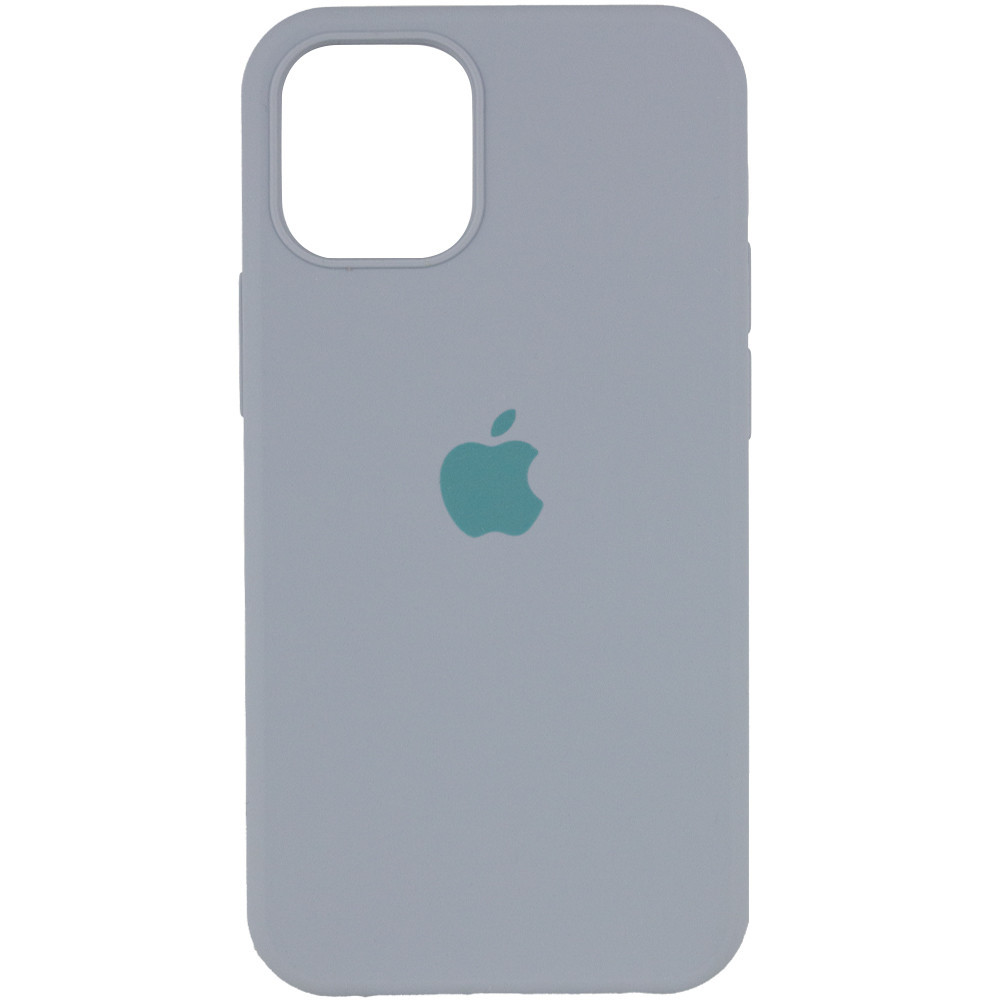 

Чехол Silicone Case Full Protective (AA) для Apple iPhone 12 Pro / 12 (6.1") Серый / Mist Blue