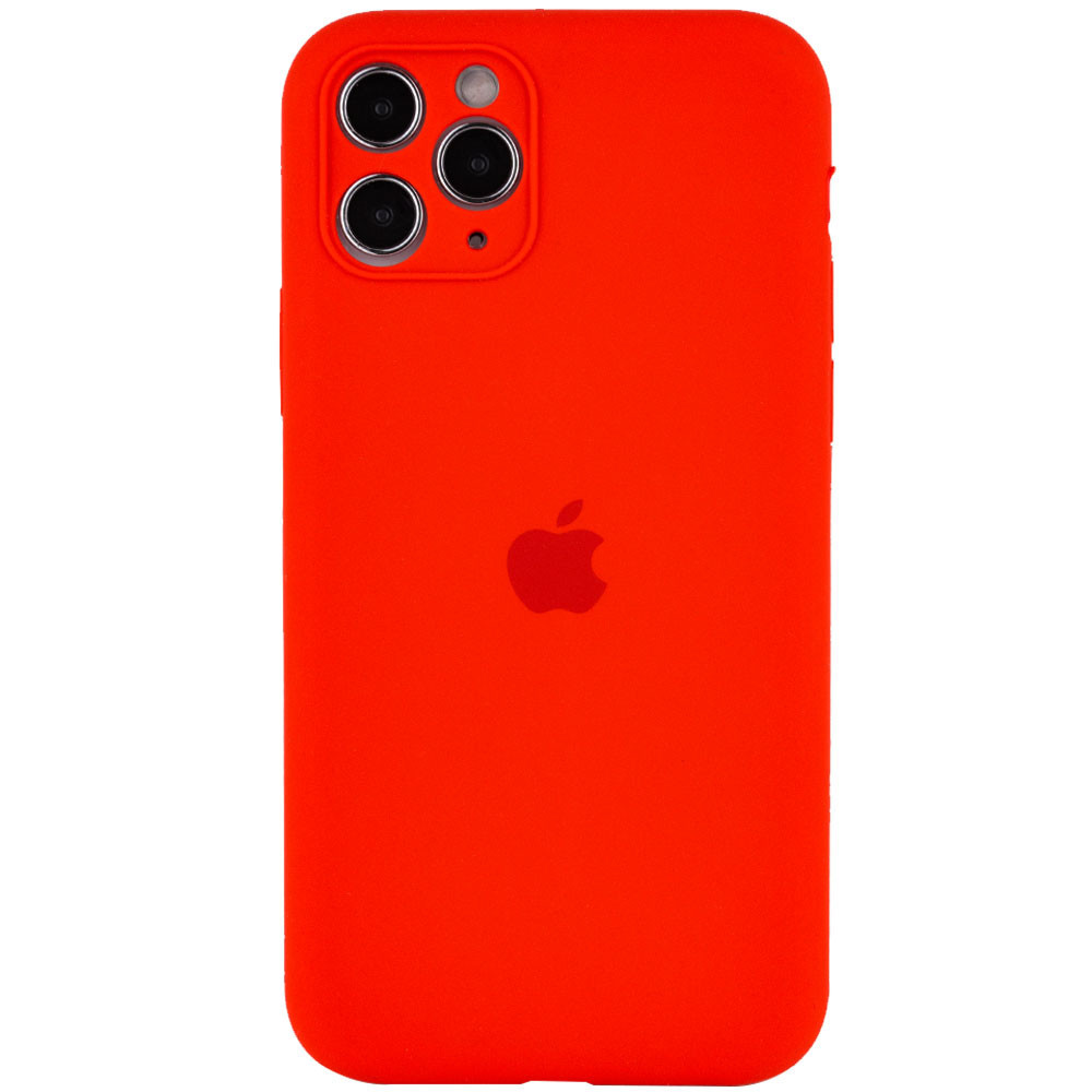 

Чехол Silicone Case Full Camera Protective (AA) для Apple iPhone 12 (6.1") Красный / Red