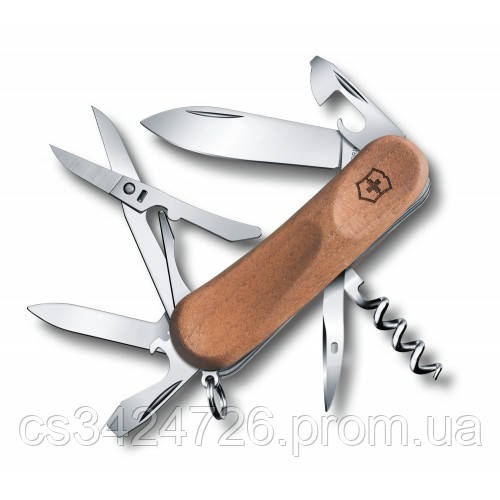 

Швейцарский нож Victorinox EvoWood 14 85 мм 12 функций Светлый орех (2.3901.63)