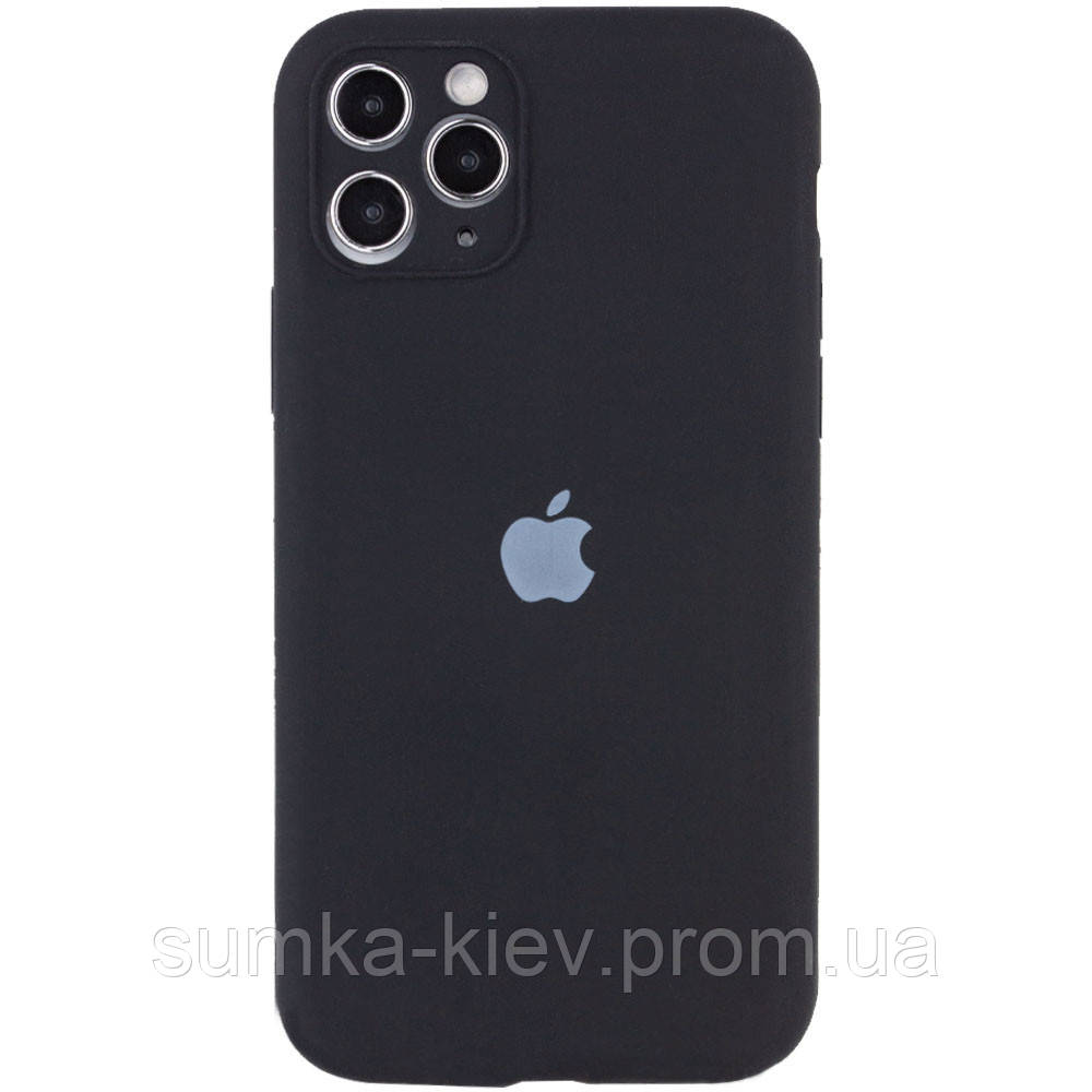 

Чехол Silicone Case Full Camera Protective (AA) для Apple iPhone 12 (6.1, Черный / black