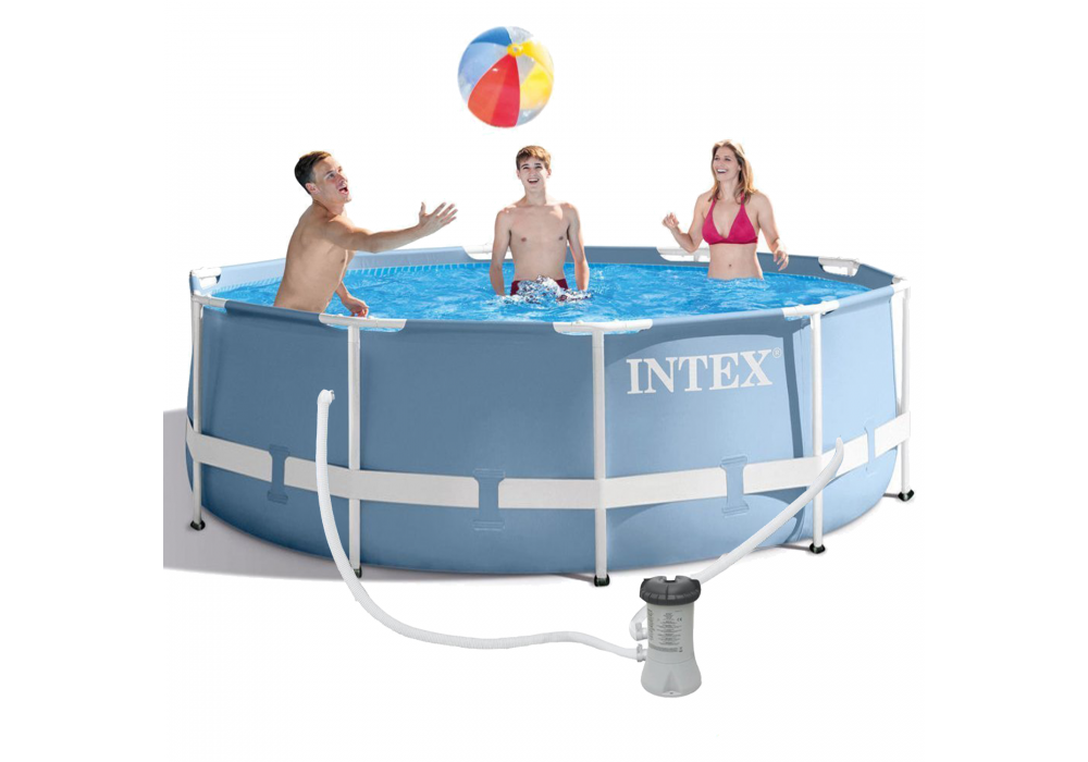 

Каркасный бассейн Intex 26706, 305*99 см (2 006 л/ч, лестница, насос, объем 6500 л)