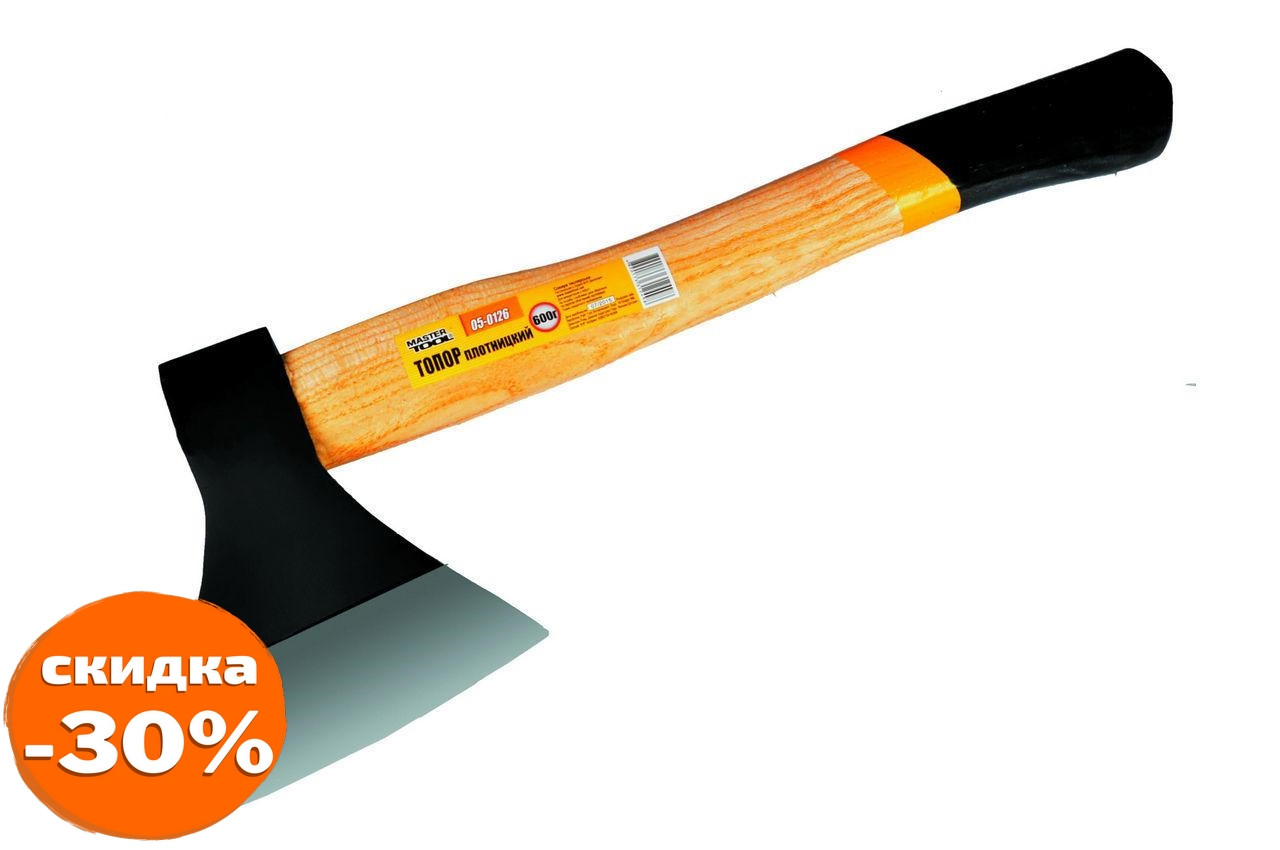 

Топор Mastertool - 600 г ручка деревянная 1 шт., Разные цвета