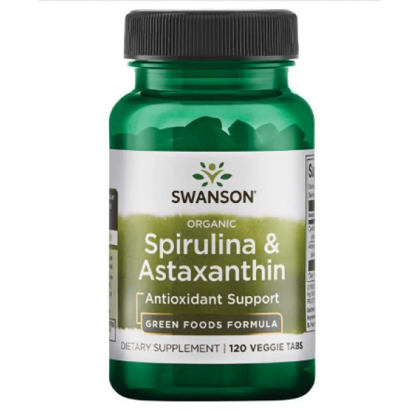 

Спирулина и Астаксантин Swanson Spirulina Astaxanthin 120 таблеток