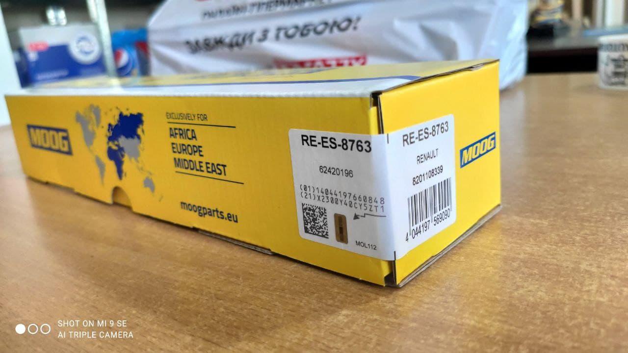 

RE-ES-8763 E-ES-8763 , Накінечник рульової тяги лівий Dacia Duster 10- (MOOG)