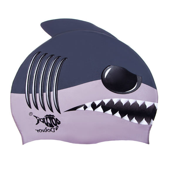Силиконовая шапочка для плавания Dolvor Shark