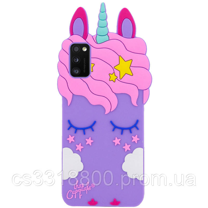 

Силиконовая накладка 3D Little Unicorn для Samsung Galaxy A41, Фиолетовый