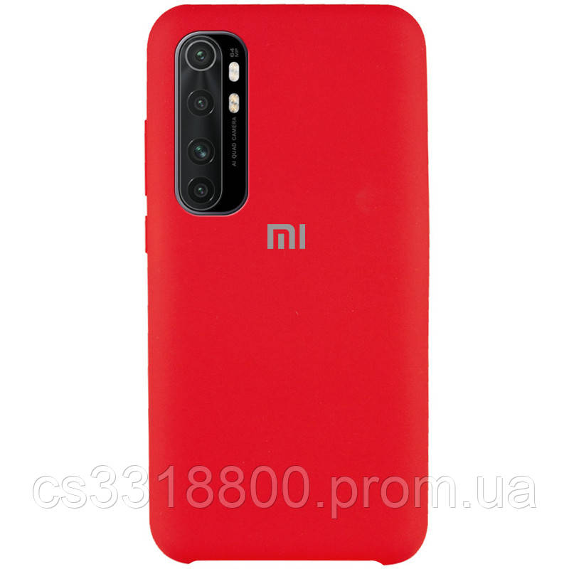 

Чехол Silicone Cover (AAA) для Xiaomi Mi Note 10 Lite, Красный / red