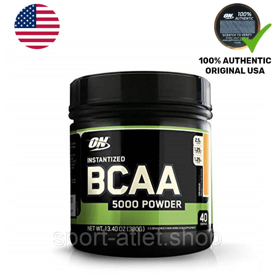 

BCAA Optimum BCAA 5000 Powder, 380 грамм Апельсин