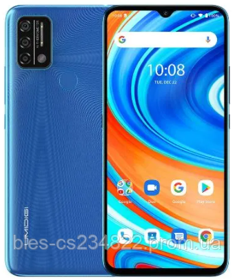 

Смартфон с хорошим аккумулятором большой емкости и тремя камерами Umidigi A9 3/64GB Blue 4G (Гарантия 12 мес), Синий