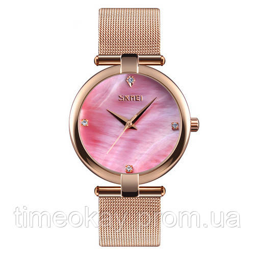 

Skmei 9177 Gold-Pink