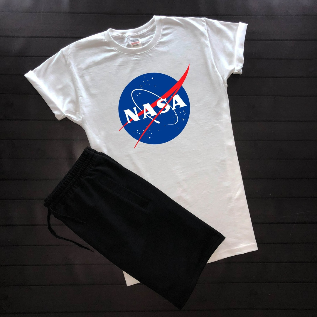 

Футболка + шорты принт Nasa (мужской летний костюм ).Мужской комплект футболка +шорты. M