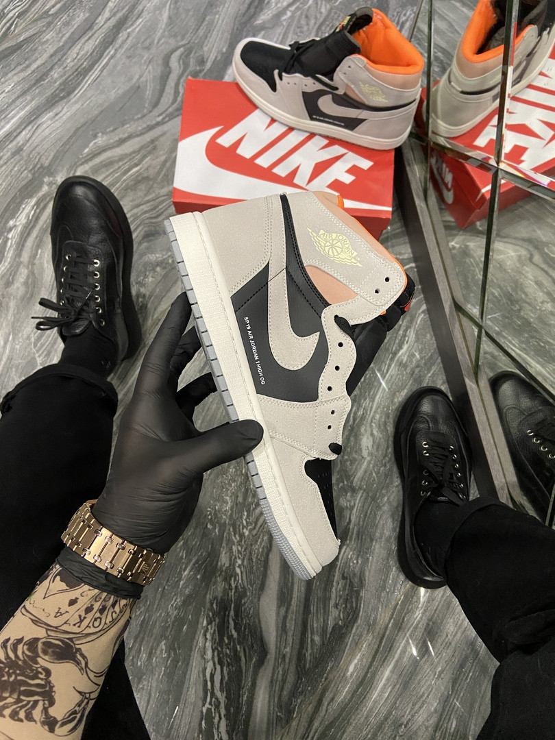 

Кроссовки мужские Nike Air Jordan 1 SP 19 Grey Black (Серый). Стильные мужские кроссовки.