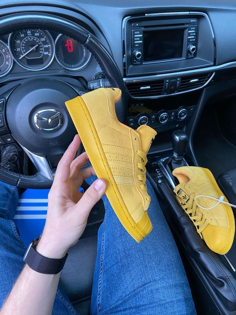 

Кроссовки женские Adidas Superstar Shanghai Yellow (Желтый). Стильные женские кроссовки Адидас., Жёлтый