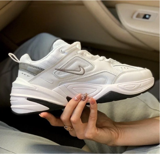 

Nike M2K Tekno White Gray Black | кроссовки женские; белые/кремовые с черным; осенние/весенние; найк, Белый