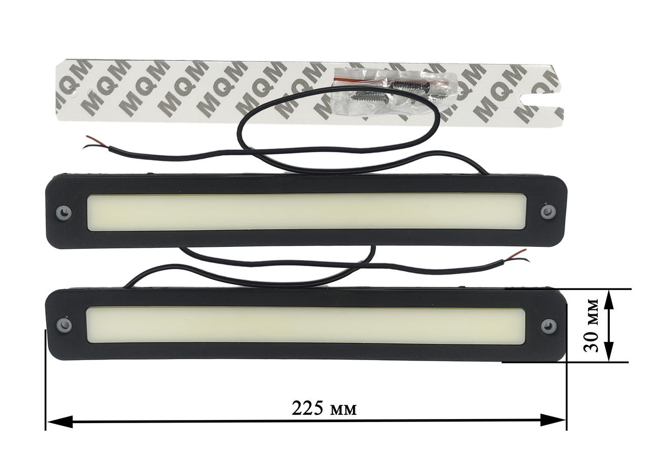 

Светодиодные ДХО гибкий корпус!!! LED Chip дополнительный свет 12В KLNT-DRL-COB-104 Пр-во Корея, Белый