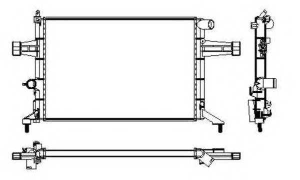 

Радиатор охлаждения Опель Opel Astra G(98-09)