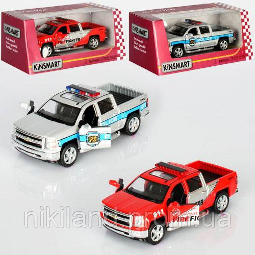 

Металлическая машинка Kinsmart "Chevrolet Silverado 2014" (KT5381WPR) 1:46