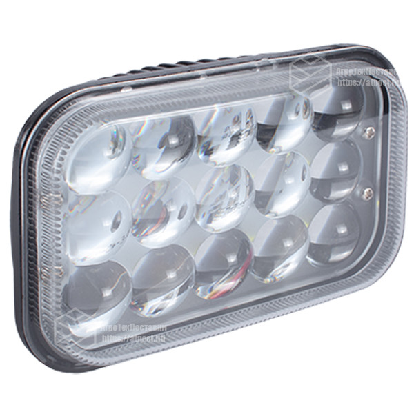 

Фара LED прямоугольная 45W (15 диодов) 3D линза (160 мм х 80 мм х 105 мм), Черный