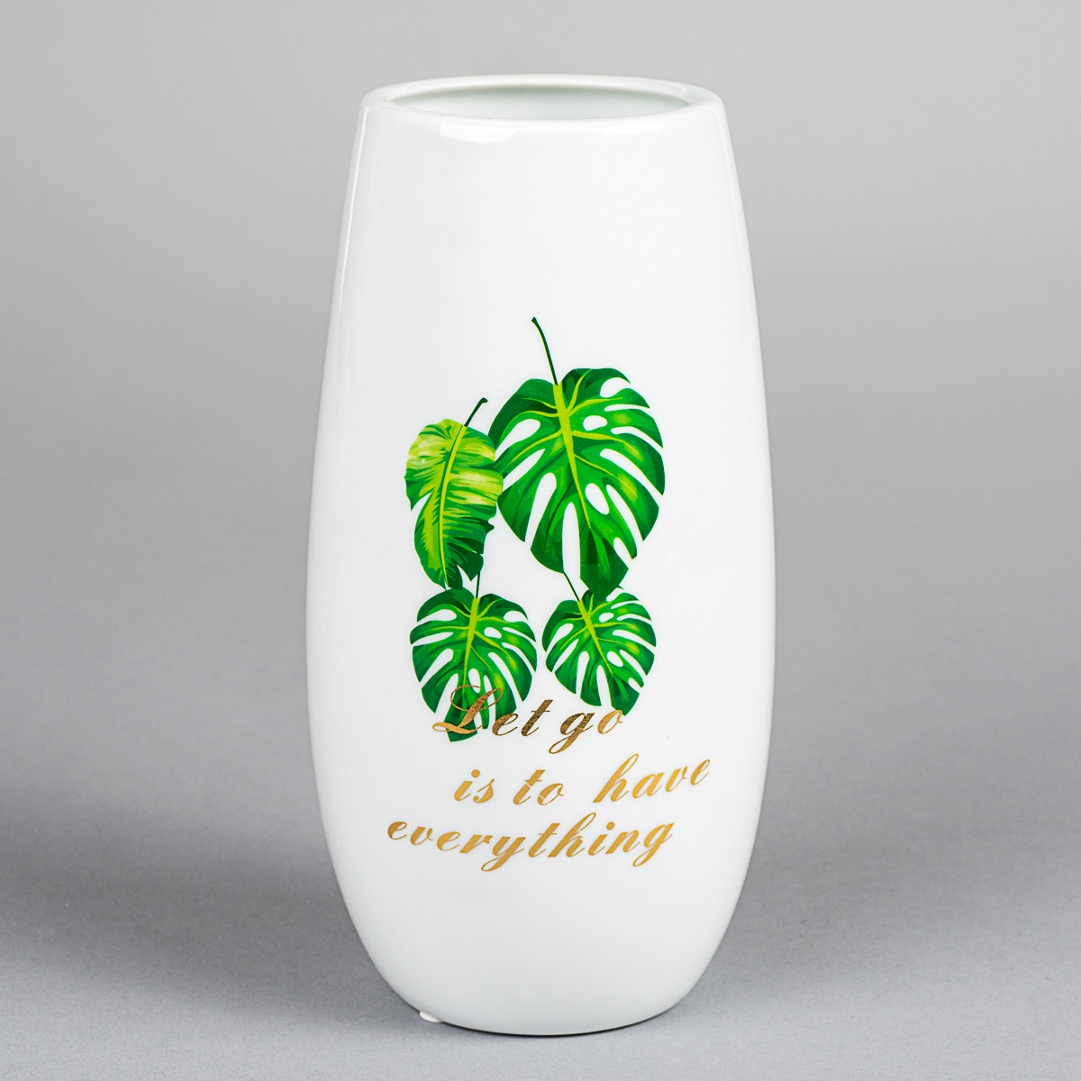 

Керамическая ваза "Монстера" 20 см 8413-020, Белый