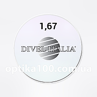 Утонченная асферическая линза Divel Italia 1,67 Silken. Италия