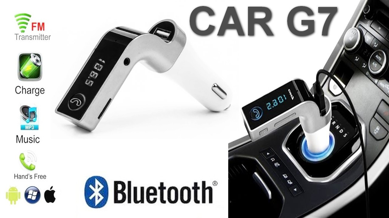 

Трансмітер Bluetooth USB + гучний зв'язок CAR G7 Gray трансмиттер фм модулятор