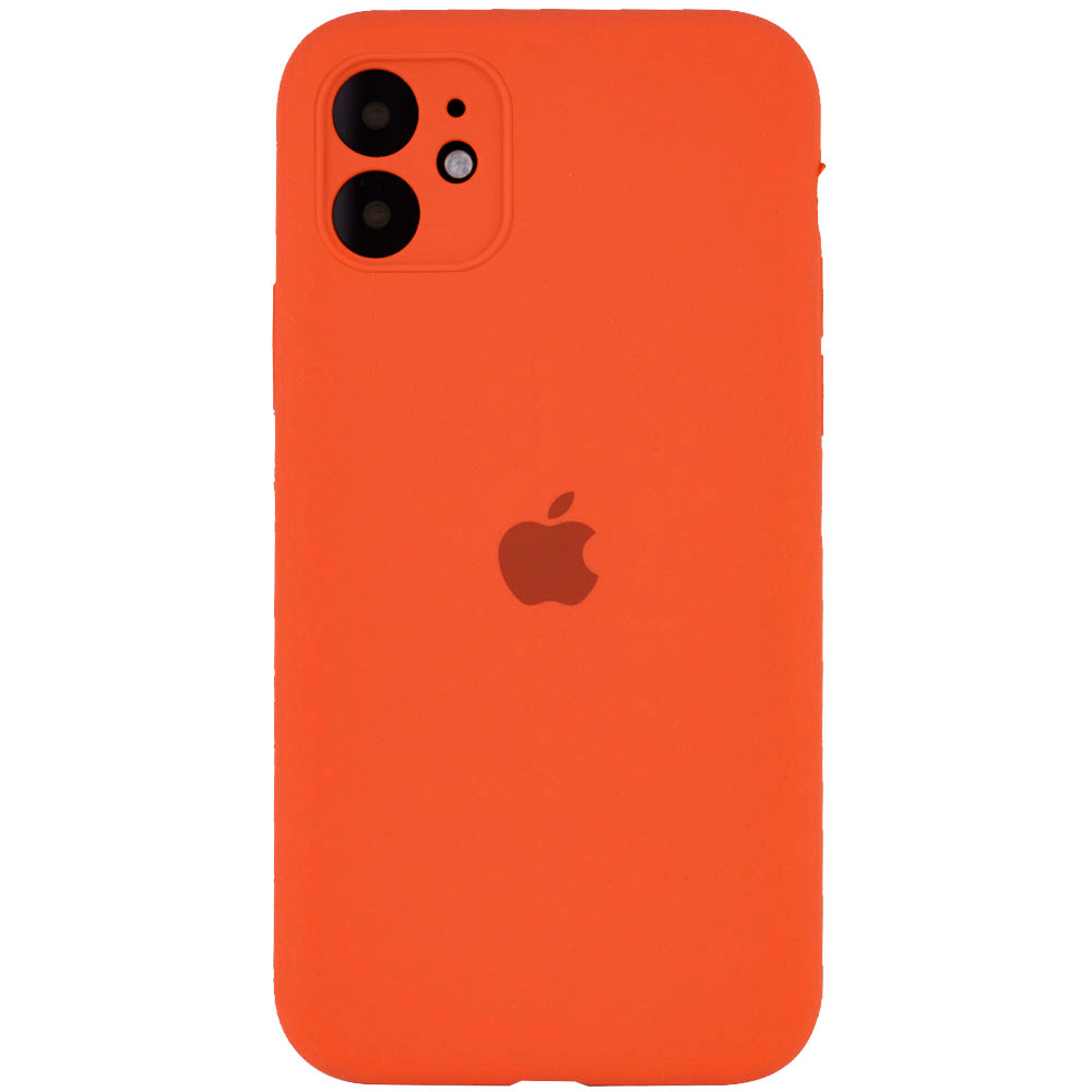 

Чехол Silicone Case Full Camera Protective (AA) для Apple iPhone 12 mini (5.4"), Оранжевый / kumquat